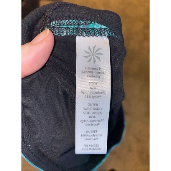 Athleta Black & Teal Capri - Picture 5 of 5